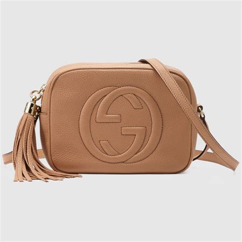 soho leather gucci bag|Gucci soho shoulder bag white.